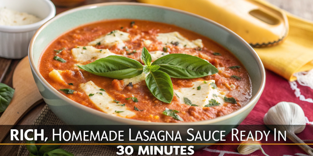 Quick lasagna sauce recipes with fresh herbs