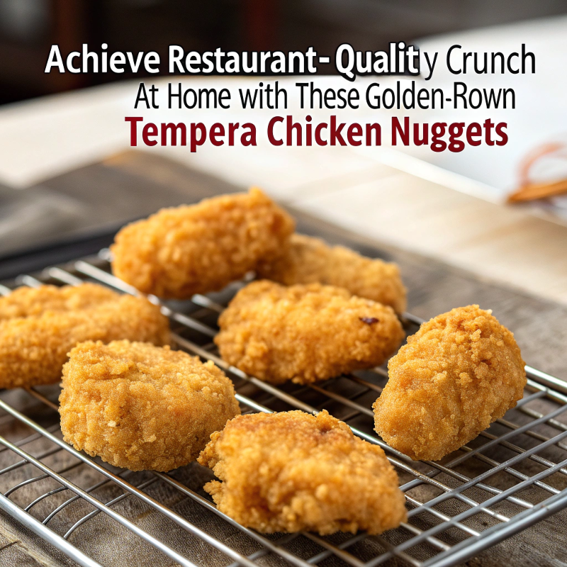 Best Tempera Chicken Nuggets with perfect crunch and golden coating