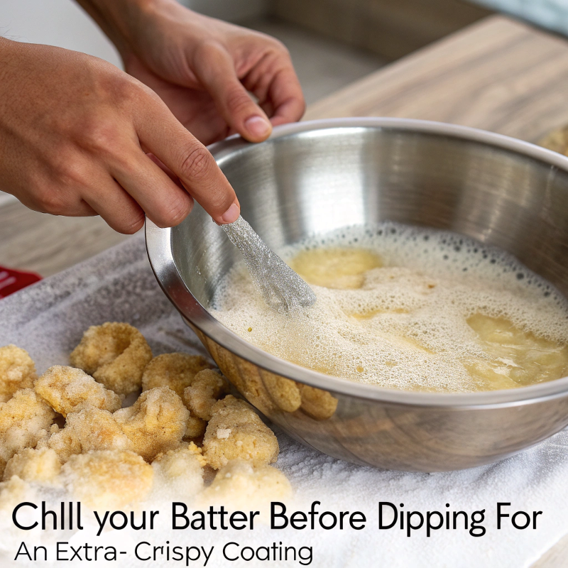 How to make light and crispy batter for Tempera Chicken Nuggets