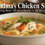 Grandmas Chicken Soup with noodles and herbs