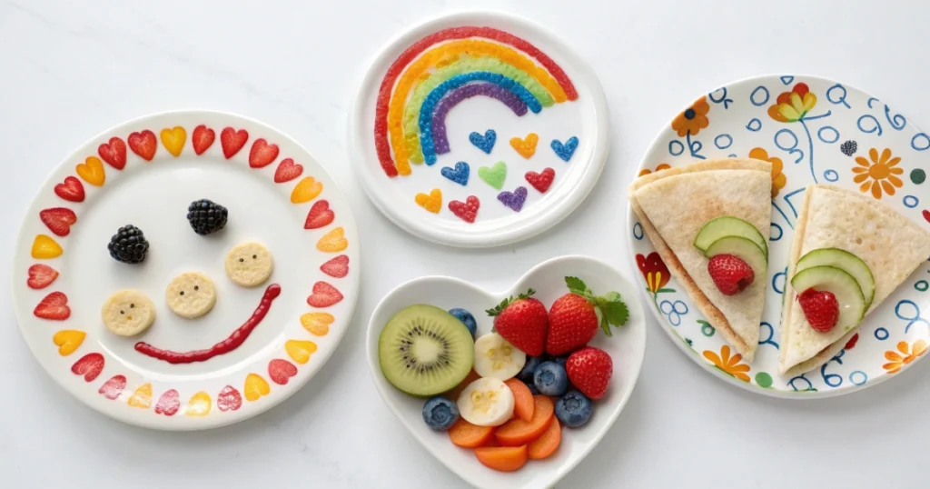 Fun and colorful toddler breakfast plate arrangements to engage young eaters